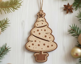 Christmas Tree Laser Cutting, Christmas Tree DXF, Christmas Tree SVG, Christmas Decoration, Christmas Tree Ornament , Christmas Tree Decor