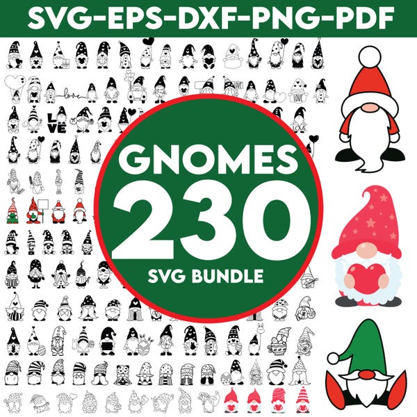 Gnome svg - Etsy