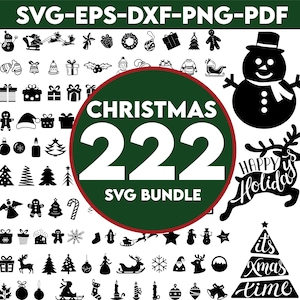 CHRISTMAS SVG Bundle, CHRISTMAS Clipart, Christmas Svg Files For Cricut, Christmas Svg Cut Files,Xmas svg,Pdf,png, dxf