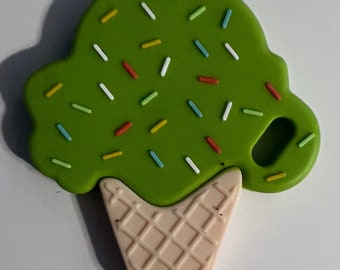 Silicone Ice Cream Pendants with bumps and grooves