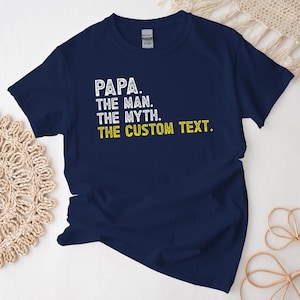 Custom Papa Definition Shirt, Personalized Papa Tshirt, Papa Gift Free Message Insertion