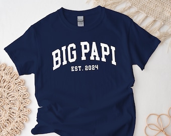 Big Papi Shirt, Custom Papi Tshirt, Personalization Est Year Father Gift Dad Tee