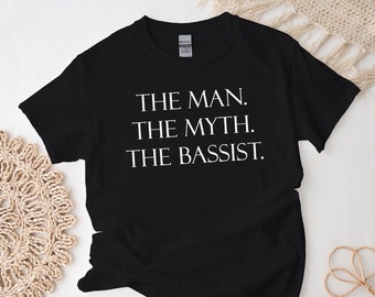 Bassist Shirt, Guitar Bass Tshirt, Bass Player Gift Unisex Comfort Tee