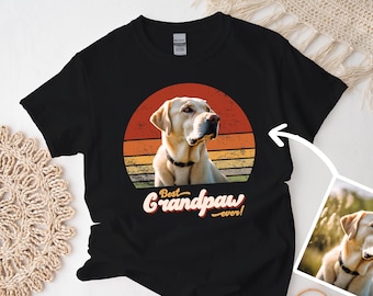 Aangepast shirt opa, gepersonaliseerd beste opa ooit, hond opa cadeau gratis bericht invoegen