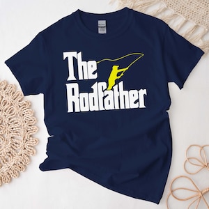The Rodfather Funny Fishing T-shirt Fisherman Gift - Etsy