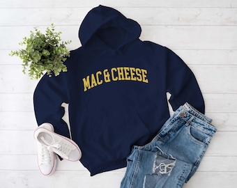 Mac & Cheese Hoodie, England Food Cheese Addict, Macaroni Lover Sweatshirt