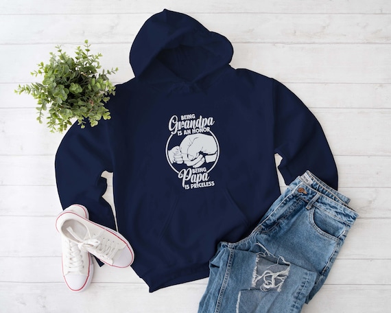 Ser abuelo es un honor, ser papá no tiene precio, sudadera con
