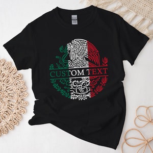 Custom Mexico Emblem Shirt, Personalized Coat of Arms of Mexico, Escudo de México Tshirt