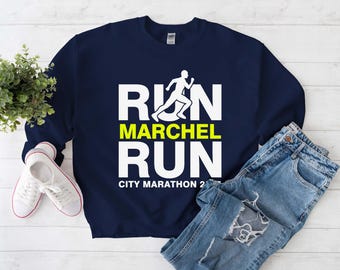 Anpassad löpartröja, gåva för maratonsupportteamet