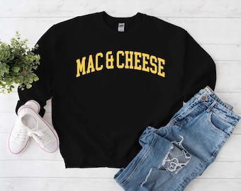 Mac & Cheese Sweatshirt, England Food Cheese Addict, Macaroni Lover Sweater