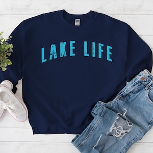 Lake Life Sweatshirt, Cozy Sweater for Lake Lover, Boat Life Crewneck, Free Gift Message
