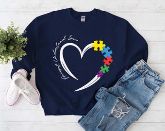 Sudadera "Acepta, entiende, ama", suéter "Apoya la concienciación sobre el autismo"