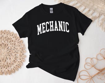 Mechanic Shirt, Simple Elegant Mechanic Tshirt, Mechanic Gift Free Message Insertion