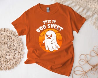 Esta es una camiseta Boo Sheet, divertida camiseta de Halloween, camiseta con humor fantasmal