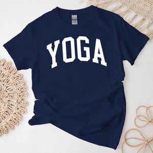Maglietta da yoga, maglietta comoda per meditazione, yoga, messaggio gratuito, regalo e personalizzazione