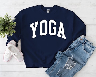 Yoga Sweatshirt, Comfort Sweater Meditation Yoga  Free Message Gift & Customize