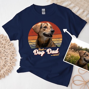 Custom Dog Dad Shirt, Personalized Best Dog Dad Ever, Dog Dog Dad Gift Free Message Insertion