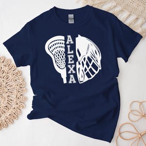 Custom Lacrosse Shirt, Personalized Name Tshirt, Lacrosse Player Squad Club