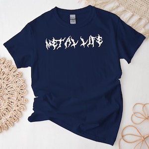 Custom Metal Shirt, Personalized Death Metal Text and Color, Heavy Metal Music Lover
