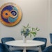 Infinity Symbol Round Ancient Mosaic Modern Art Round Glass Wall Art ...