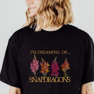 Snapdragon Flower Shirt: Nature Inspired Graphic Tee