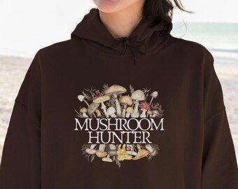 Sudadera con capucha "Chatcher de hongos": un regalo para los amantes de la naturaleza y los recolectores.