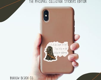 Calcomanía de vinilo "Chatador de hongos": Adhesivo impermeable para recolección de hongos