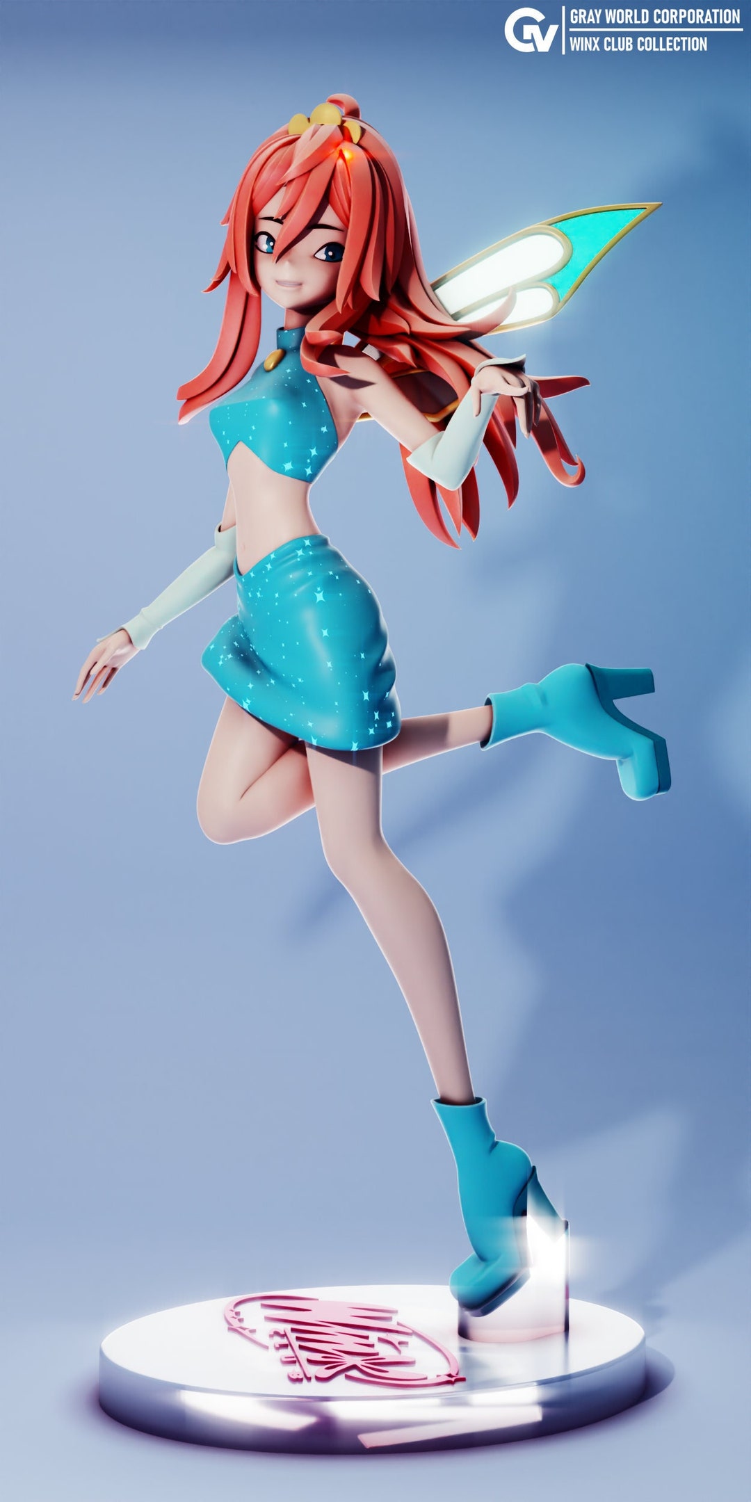 Bloom Fairy Form Fan Art Kit Unpainted Unassembled OR Painted Assembled ...