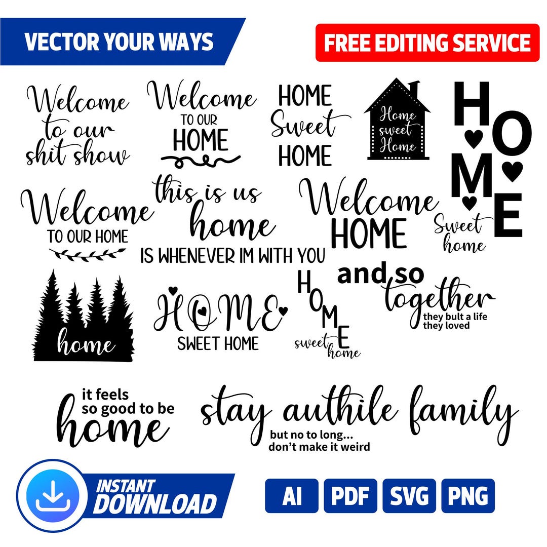 Welcome SVG Bundle, Welcome Signs SVG, Welcome SVG, Porch Sign Svg ...