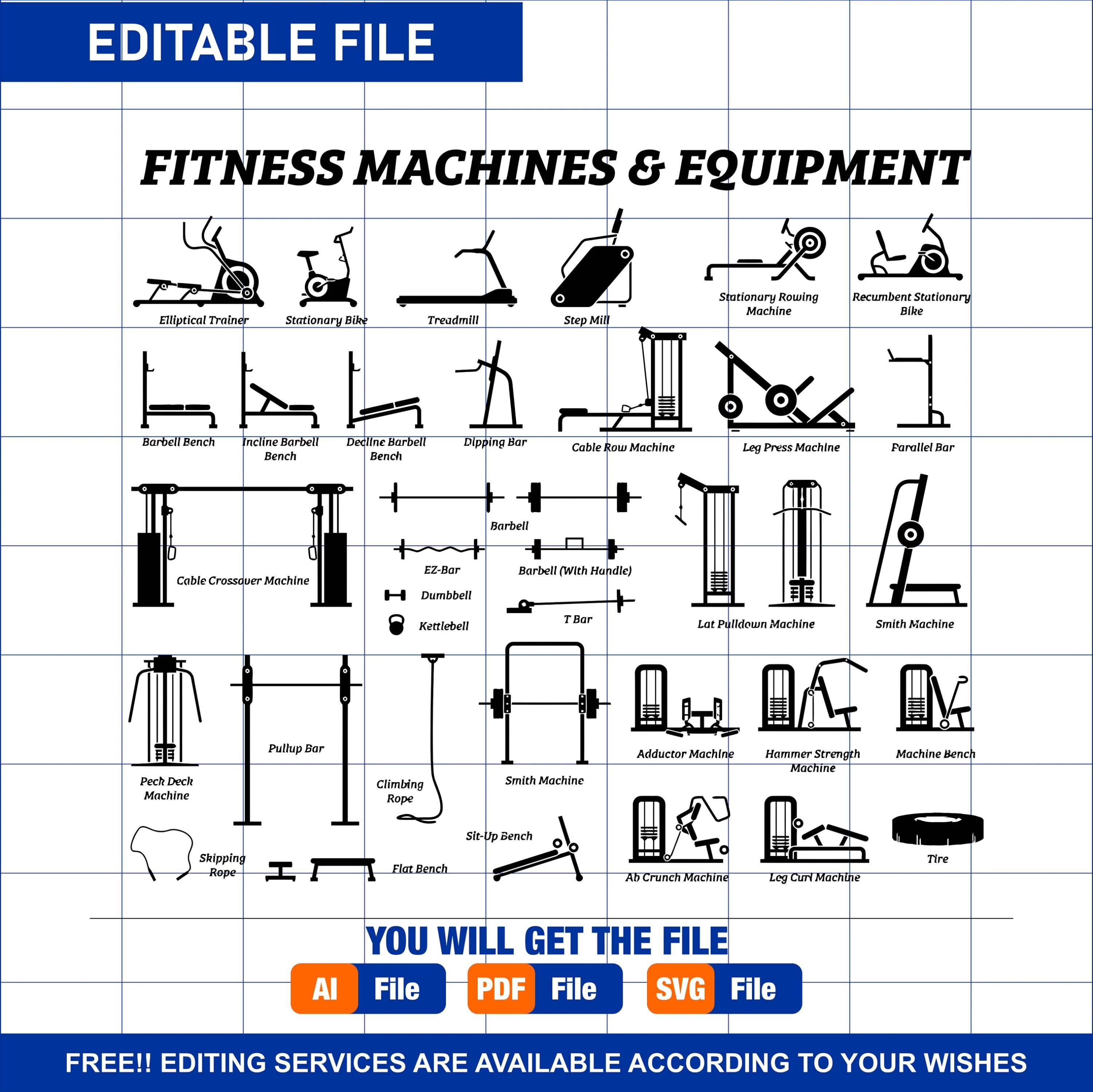 Name Weight Lifting Kits Exercise Gym Equipment Names And