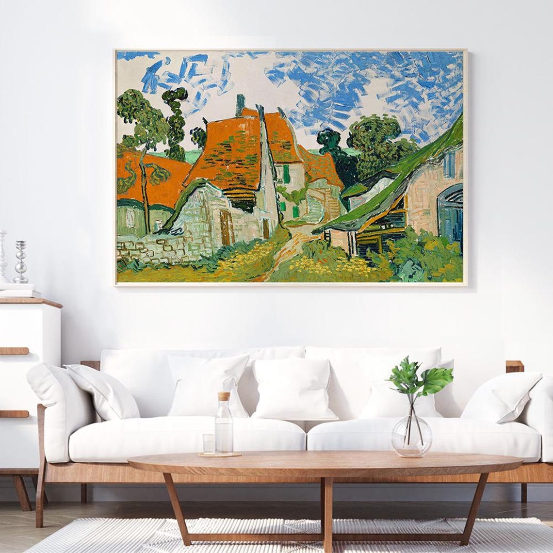 Houses at Auvers - Vincent Van Gogh - Framed art Print