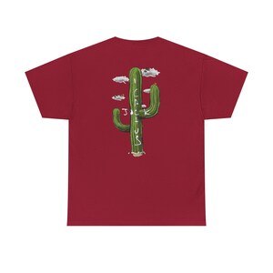 Travis Scott Cactus Jack Graphic Tee, Gildan Heavy Cotton Shirt Cardinal Red