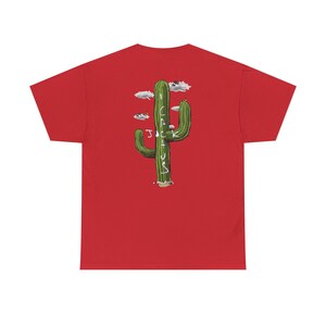 Travis Scott Cactus Jack Graphic Tee, Gildan Heavy Cotton Shirt Red