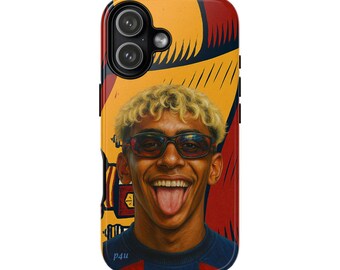 Lamine Yamal for iPhone/Samsung/Google, Football Protective Phone Case, Soccer Gift, Protective Cover, Spanish Football Gift. Barcelona Gift