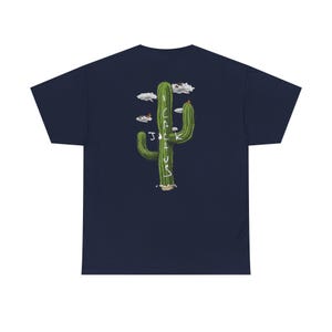 Travis Scott Cactus Jack Graphic Tee, Gildan Heavy Cotton Shirt Navy