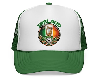Ireland Football Crest Trucker Hat | Fifa World Cup Football Hat | Soccer Champions
