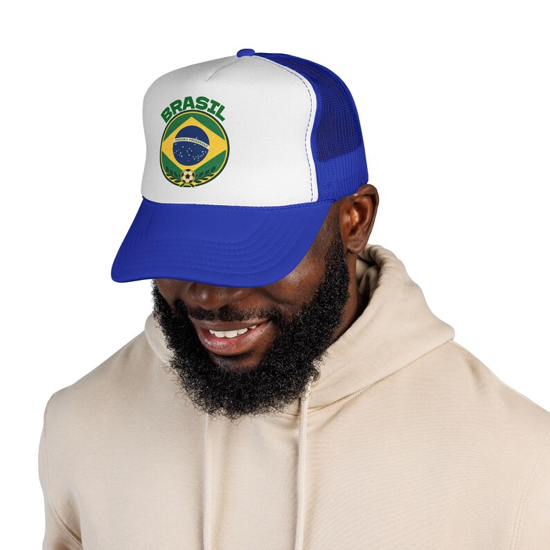 Brasil / Brazil Football Crest Trucker Hat | Fifa World Cup Football Hat | Soccer Champions image 8