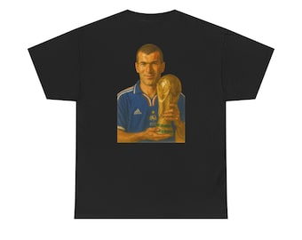 Zinedine Zidane Frankreich WM T-Shirt, Fußball Fußball Tee