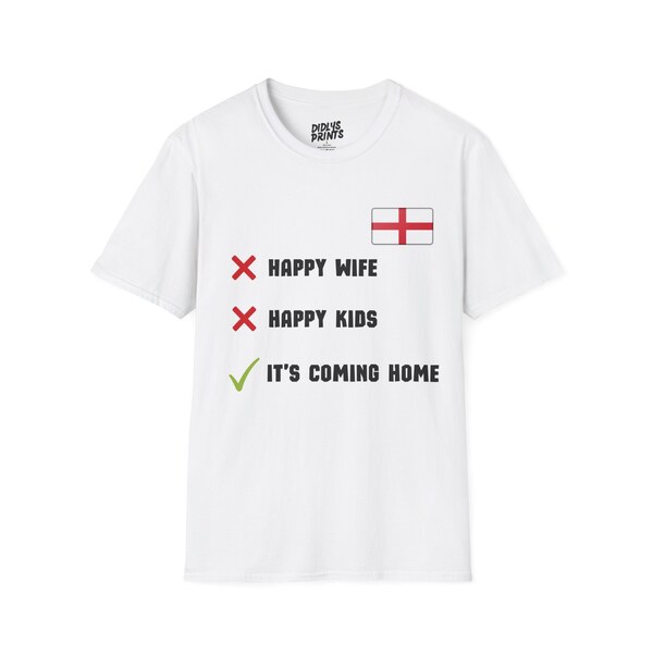 England Football Shirt, Dad Husband Funny Football Soccer Shirt, Euros 2024, It's Coming Home, Football Jersey, World Cup, Mens,