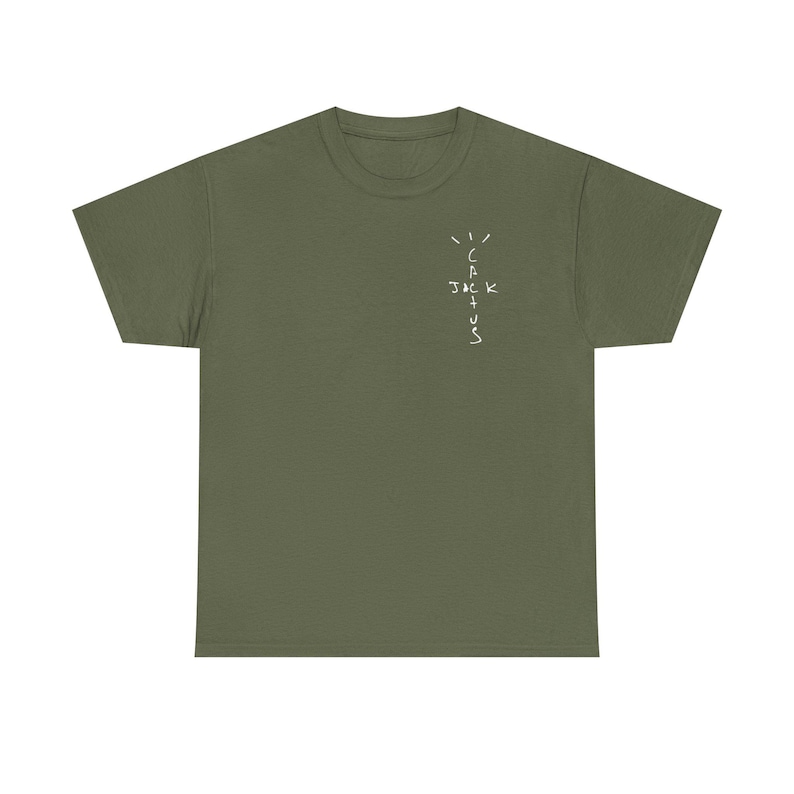 Travis Scott Cactus Jack Graphic Tee, Gildan Heavy Cotton Shirt image 9