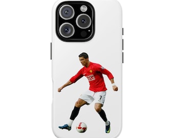 Coque de portable Cristiano Ronaldo : cadeau de football protecteur pour iPhone/Samsung/Google