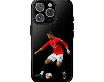 Coque de portable Cristiano Ronaldo : cadeau de football protecteur pour iPhone/Samsung/Google