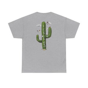 Travis Scott Cactus Jack Graphic Tee, Gildan Heavy Cotton Shirt Sport Grey