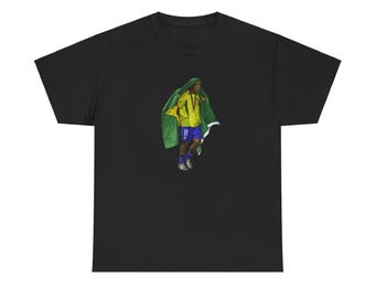 RORONDINHO Brasilien Fußball Tee: Retro WM Grafik T-Shirt