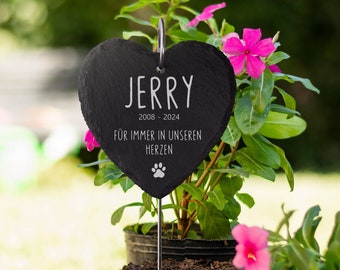 Individualisierter Haustier Gedenkstein, Haustier Erinnerungsgeschenk, Gedenktafel, Hunde-Gedenkstein, Katzen-Gedenkstein, Memorial Stone