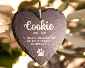 Personalisierter Haustier Gedenkstein, Haustier Erinnerungsgeschenk, Gedenktafel, Hunde-Gedenkstein, Katzen-Gedenkstein, Pet Memorial Stone