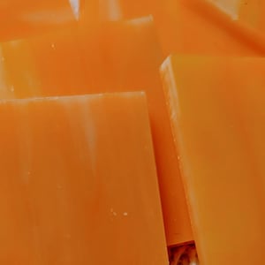 1&quot; Orange & Dark Yellow Stained Glass Mosaic Tile 25 PC
