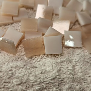1/2&quot; Pink Champagne Stained Glass Mosaic Tile 50 PC