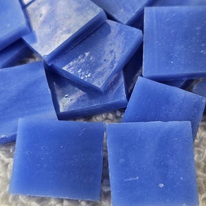 1/2" Pale Medium Blue (bit lighter than pictures) Stained Glass Mosaic Tile 50 PC