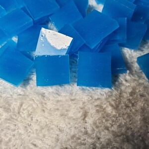 1/2" Dark Sky Blue Stained Glass Mosaic Tile 50 PC